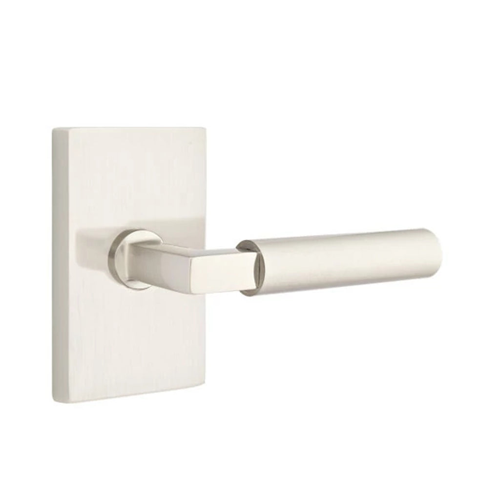 Níquel Satinado · Modern Rectangular Rosette
