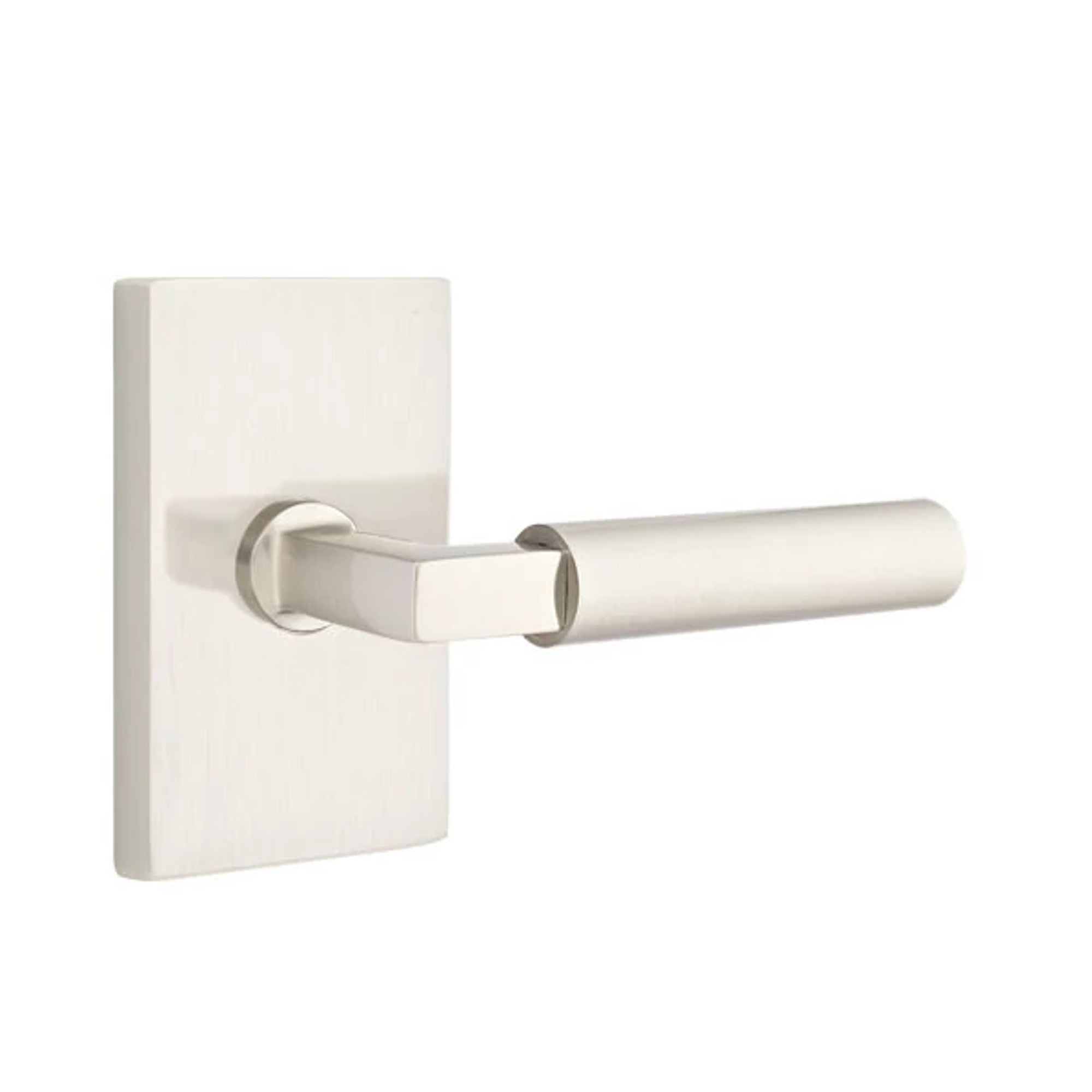 Níquel Satinado · Modern Rectangular Rosette