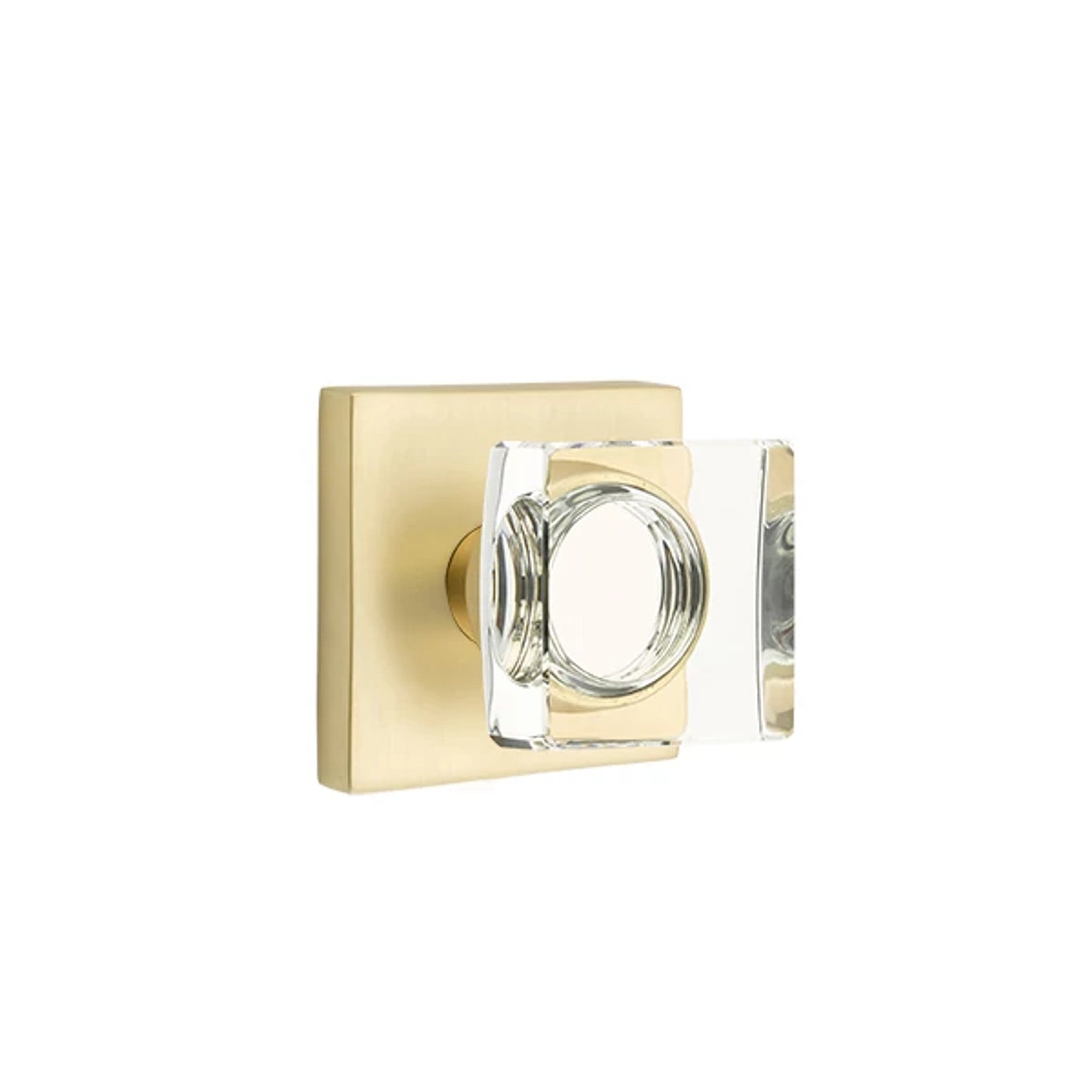Latón Satinado · Square Rosette