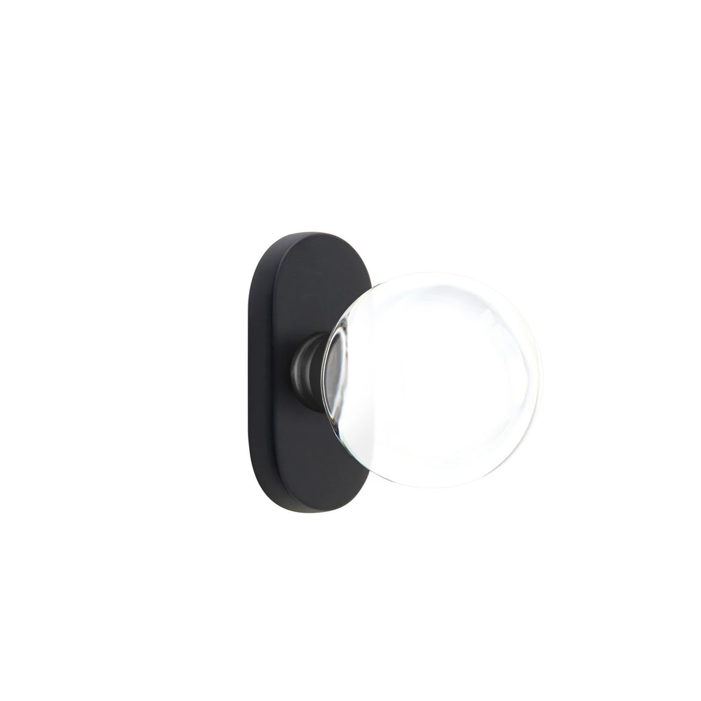 Negro Mate · 1-1/2" x3" Oval Rosette