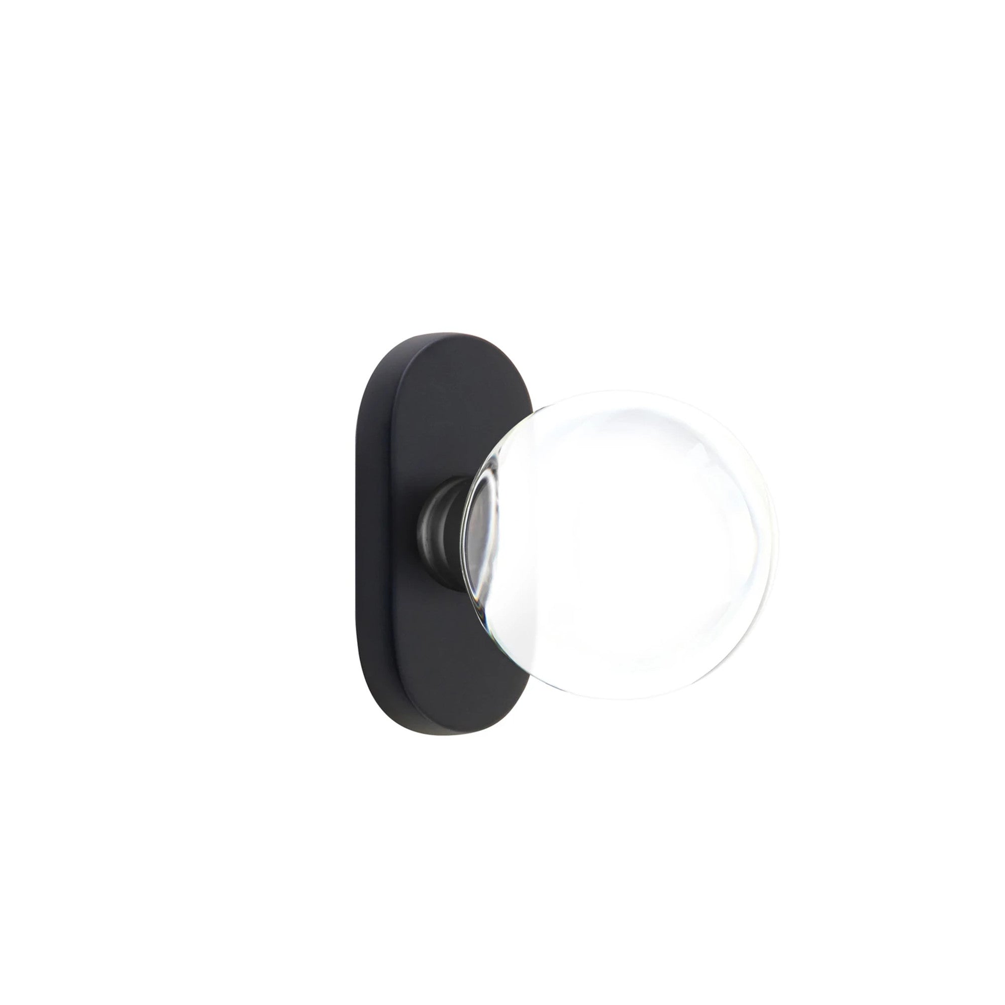 Negro Mate · 1-1/2" x3" Oval Rosette