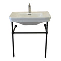 Barclay Drew — lavabo tipo consola — Monomando (1 orificio) / Negro Mate