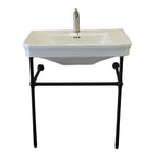 Barclay Drew — lavabo tipo consola — Monomando (1 orificio) / Negro Mate