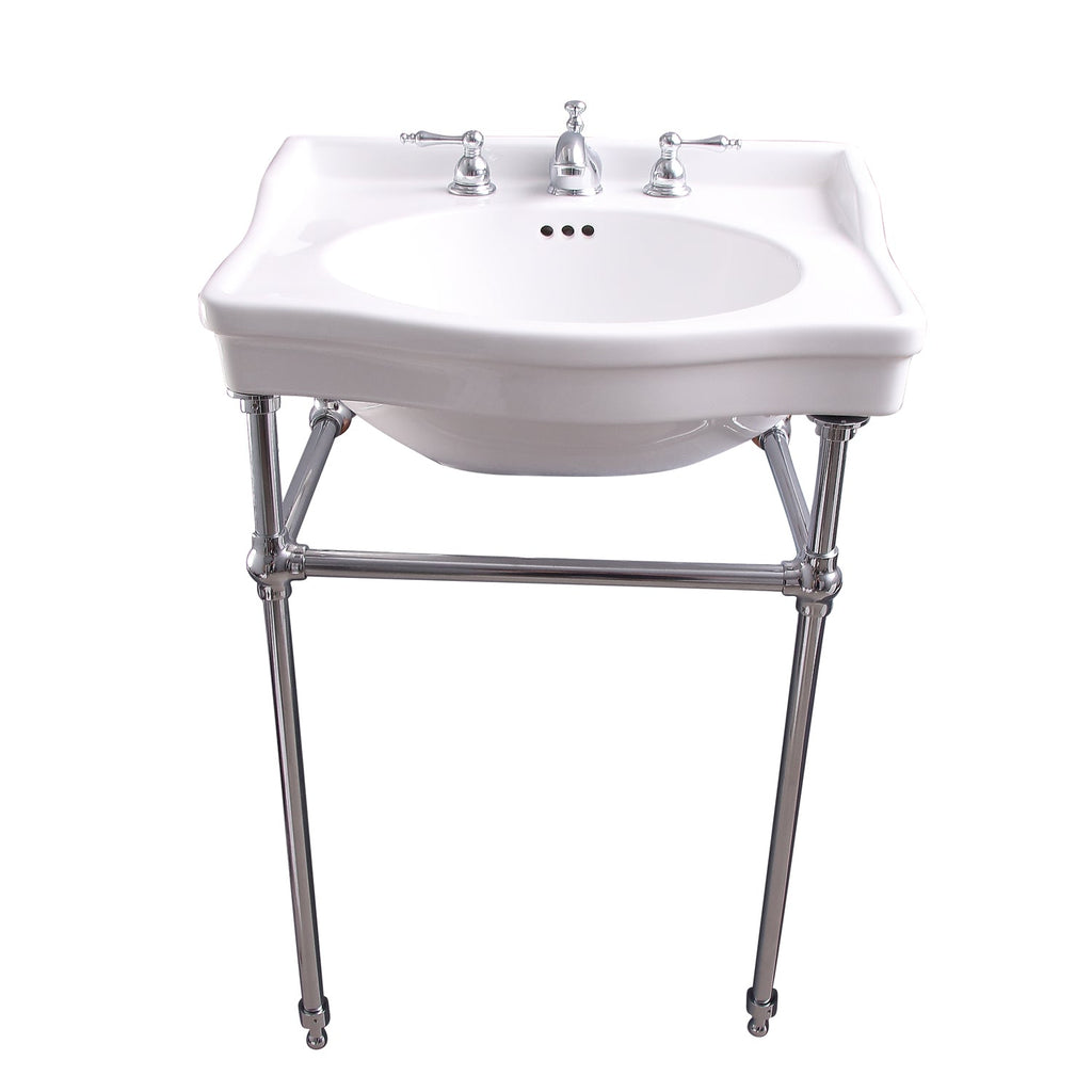 Barclay Ensal — lavabo tipo consola — Fresado 8" (widespread) / Cromo Pulido