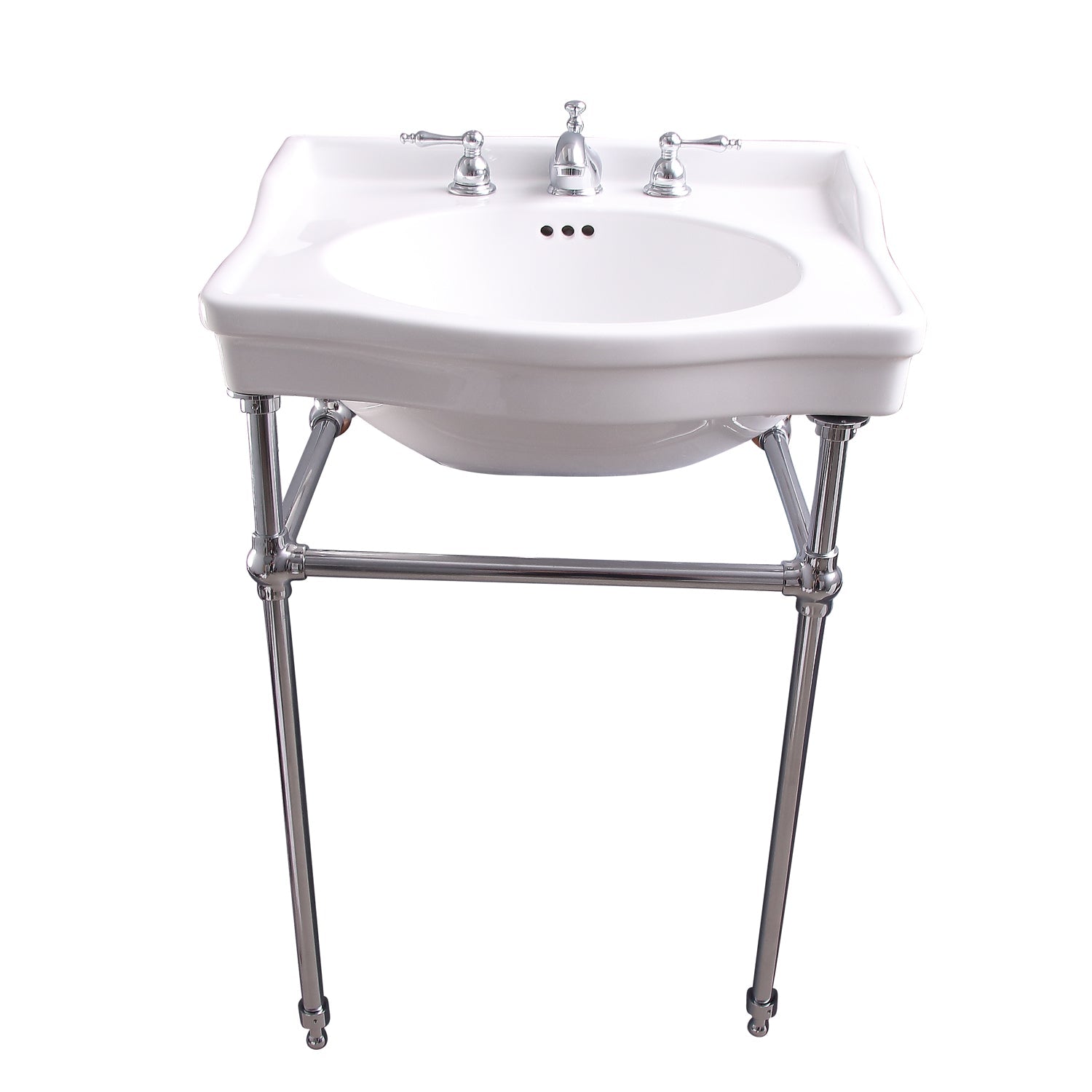 Barclay Ensal — lavabo tipo consola — Fresado 8" (widespread) / Cromo Pulido
