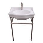 Barclay Ensal — lavabo tipo consola — Monomando (1 orificio) / Níquel Cepillado