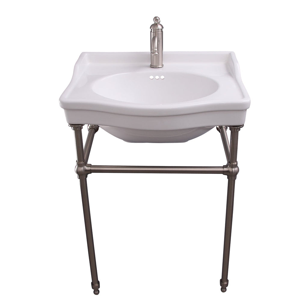 Barclay Cali — lavabo tipo consola — Monomando (1 orificio) / Níquel Cepillado