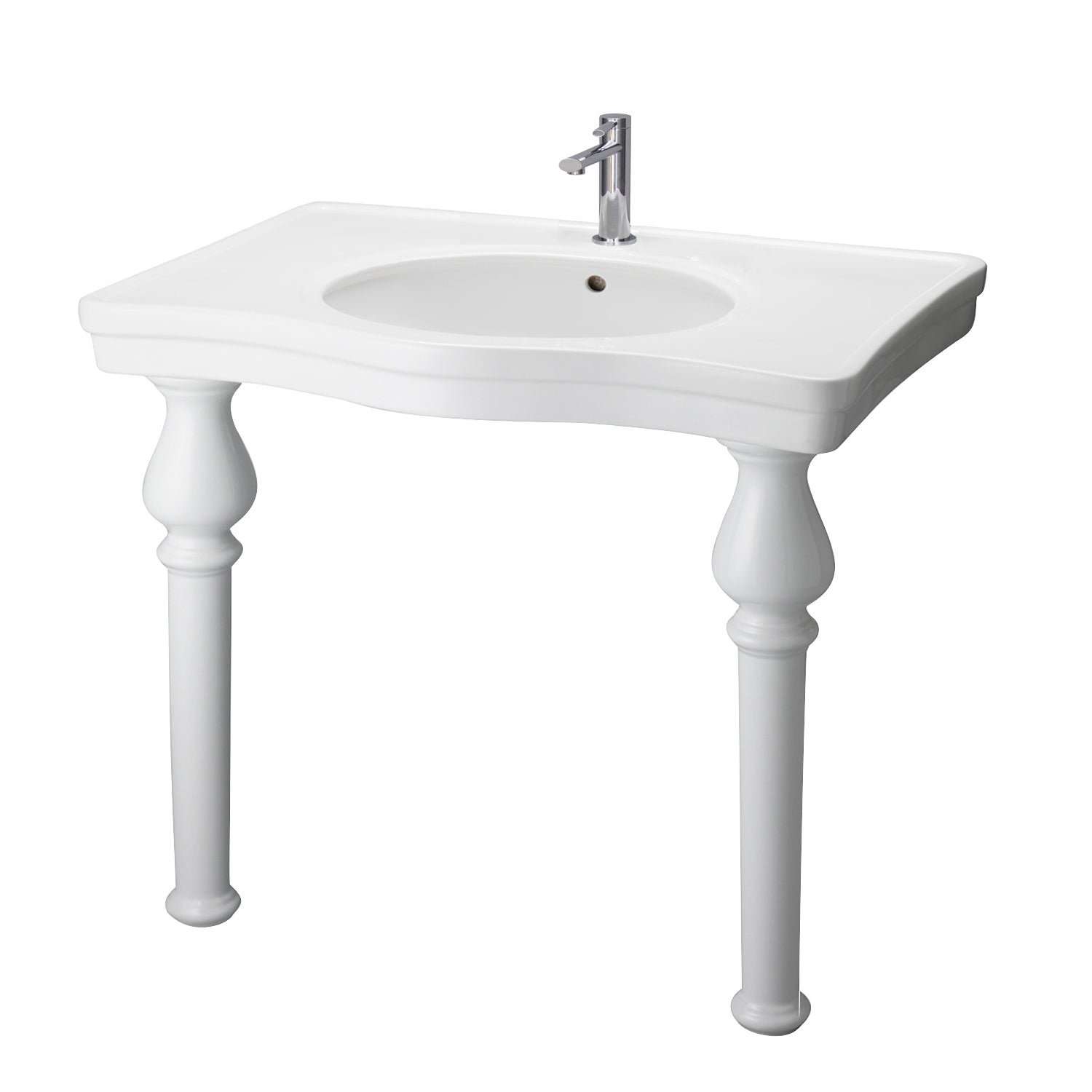 Barclay Milano Deluxe — lavabo tipo consola — Monomando (1 orificio)