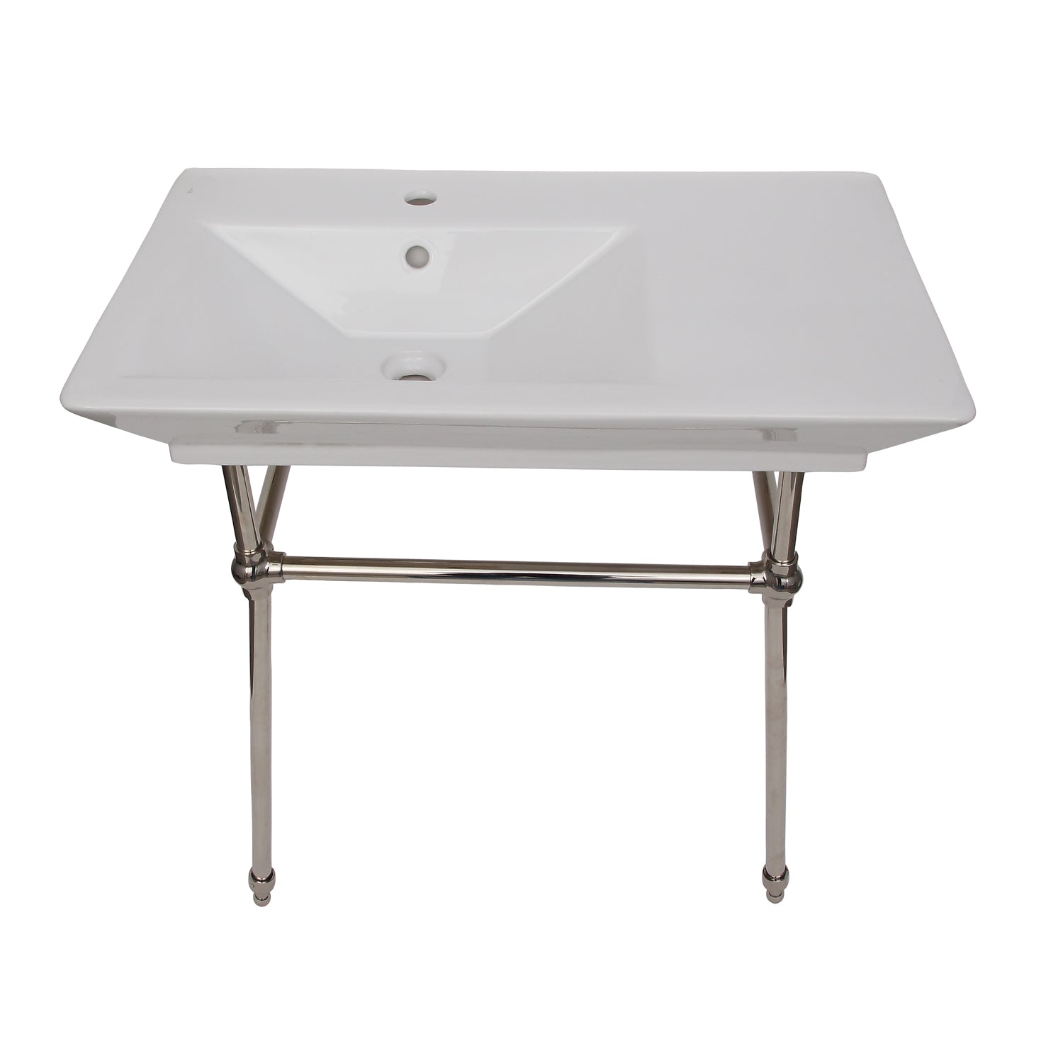 Barclay Opulence — lavabo tipo consola — Monomando (1 orificio) / Níquel Pulido