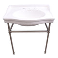 Barclay Cali — lavabo tipo consola — Fresado 8" (widespread) / Níquel Cepillado
