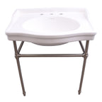 Barclay Cali — lavabo tipo consola — Fresado 8" (widespread) / Níquel Cepillado