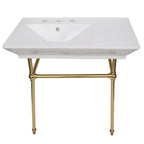 Barclay Opulence — lavabo tipo consola — Fresado 8" (widespread) / Latón Pulido