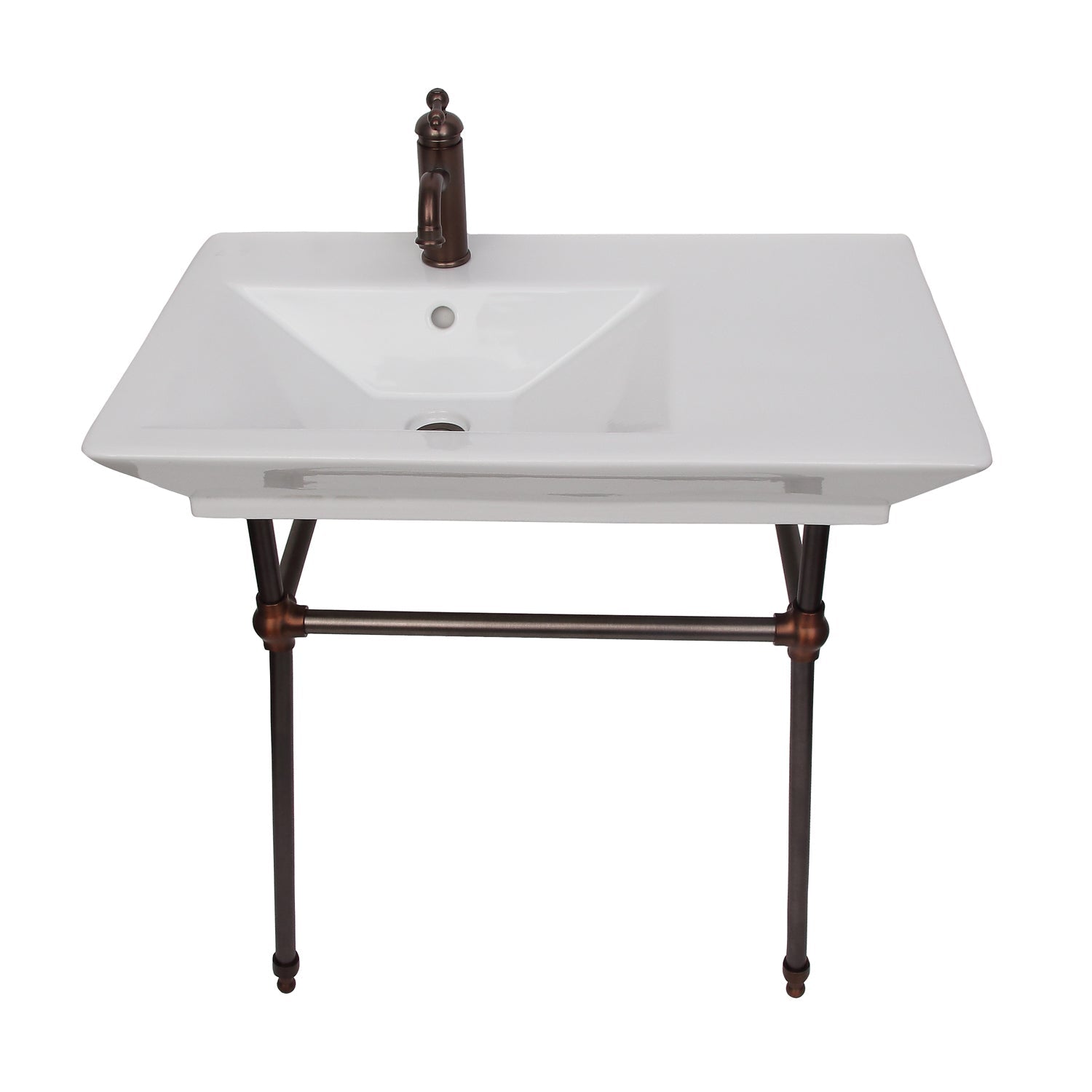 Barclay Opulence — lavabo tipo consola — Monomando (1 orificio) / Bronce Aceitado
