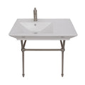 Barclay Opulence — lavabo tipo consola — Monomando (1 orificio) / Níquel Cepillado