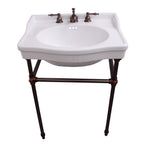 Barclay Ensal — lavabo tipo consola — Fresado 8" (widespread) / Bronce Aceitado