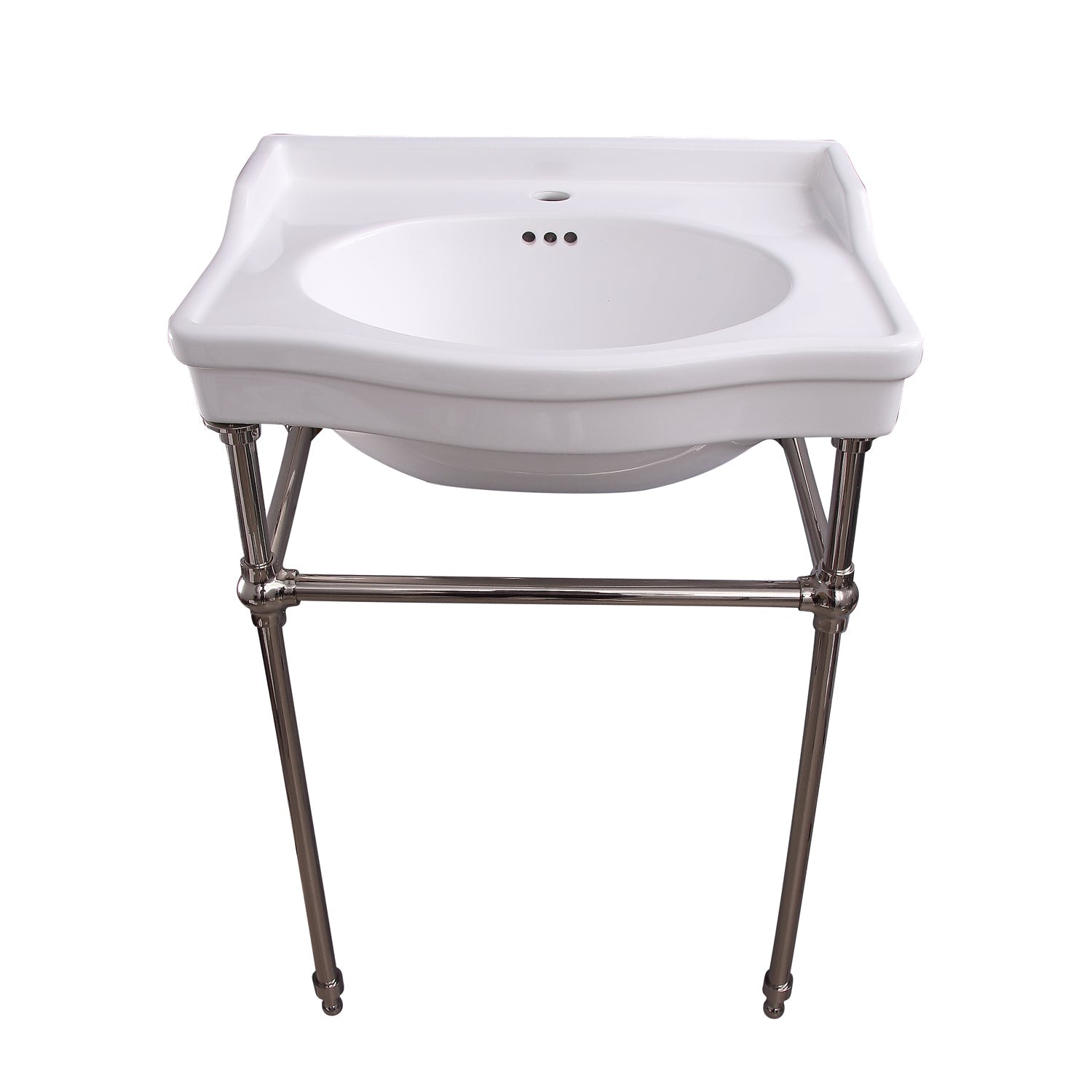 Barclay Ensal — lavabo tipo consola — Monomando (1 orificio) / Níquel Pulido