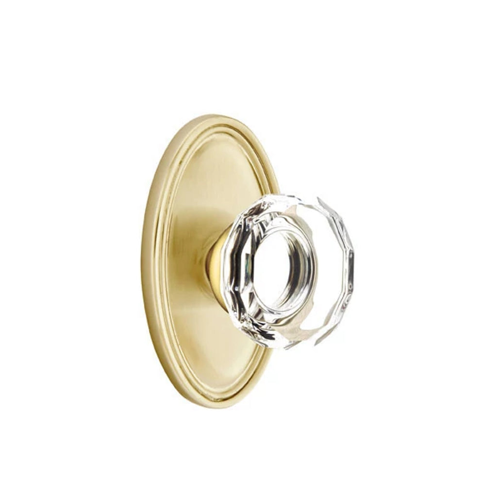 Latón Satinado · Oval Rosette