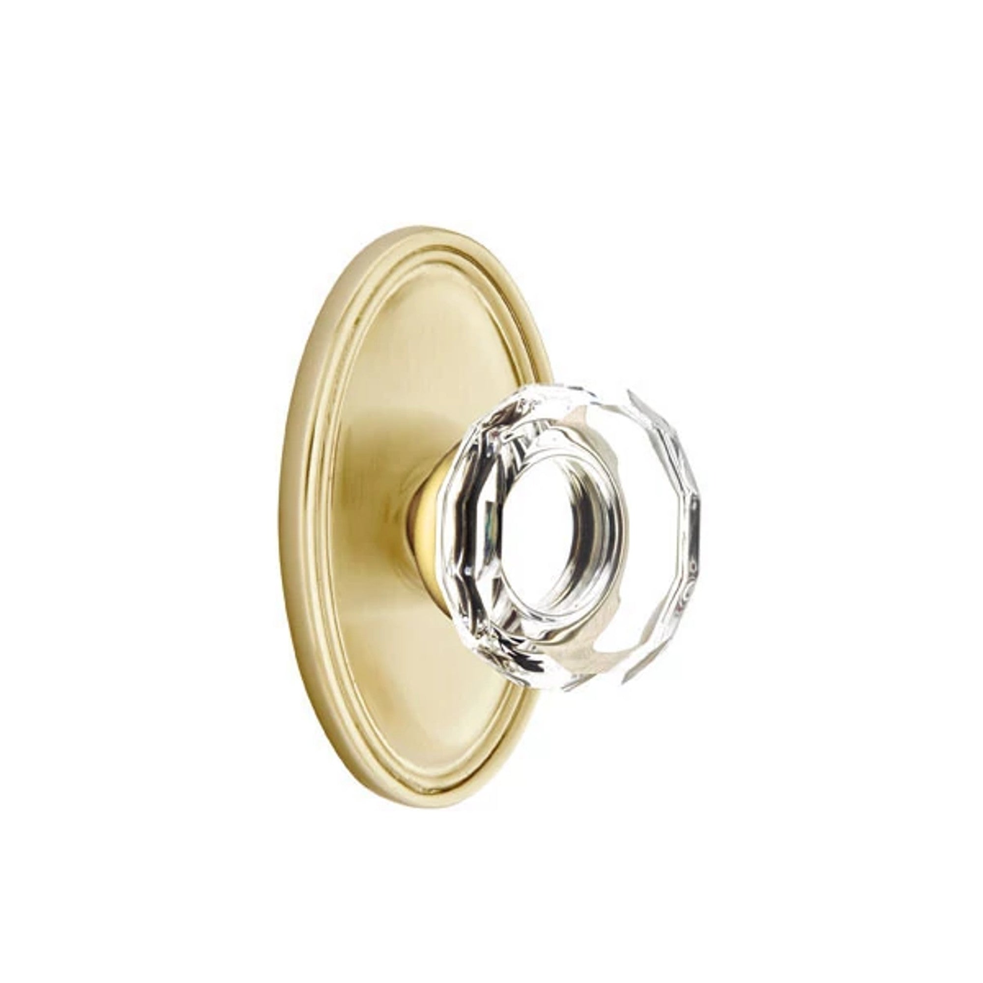 Latón Satinado · Oval Rosette