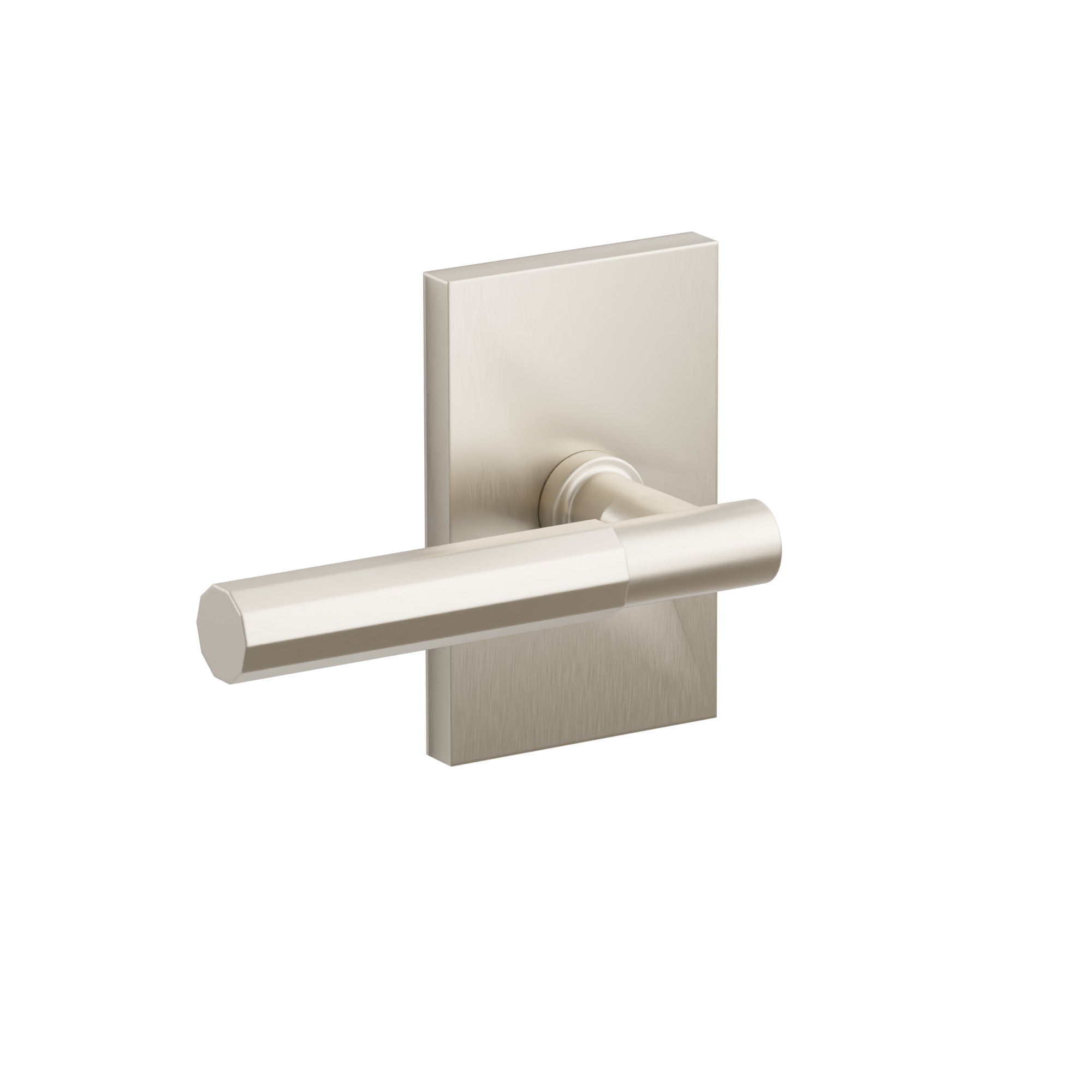 Níquel Satinado · Modern Rectangular Rosette