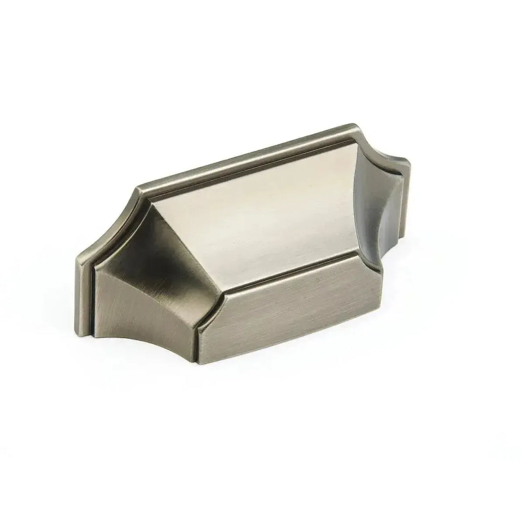 Schaub Jaladera Cup, 3" cc — Níquel Antiguo