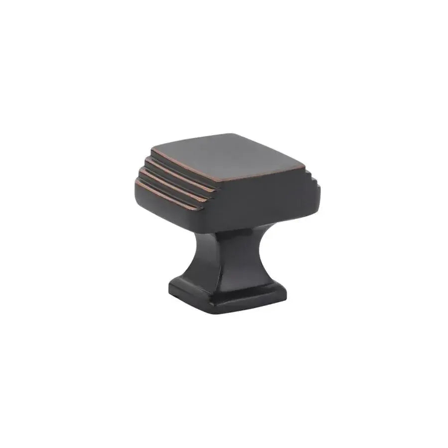Emtek Perilla Art Deco, 1-1/4" — Bronce Aceitado