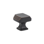 Emtek Perilla Art Deco, 1-1/4" — Bronce Aceitado