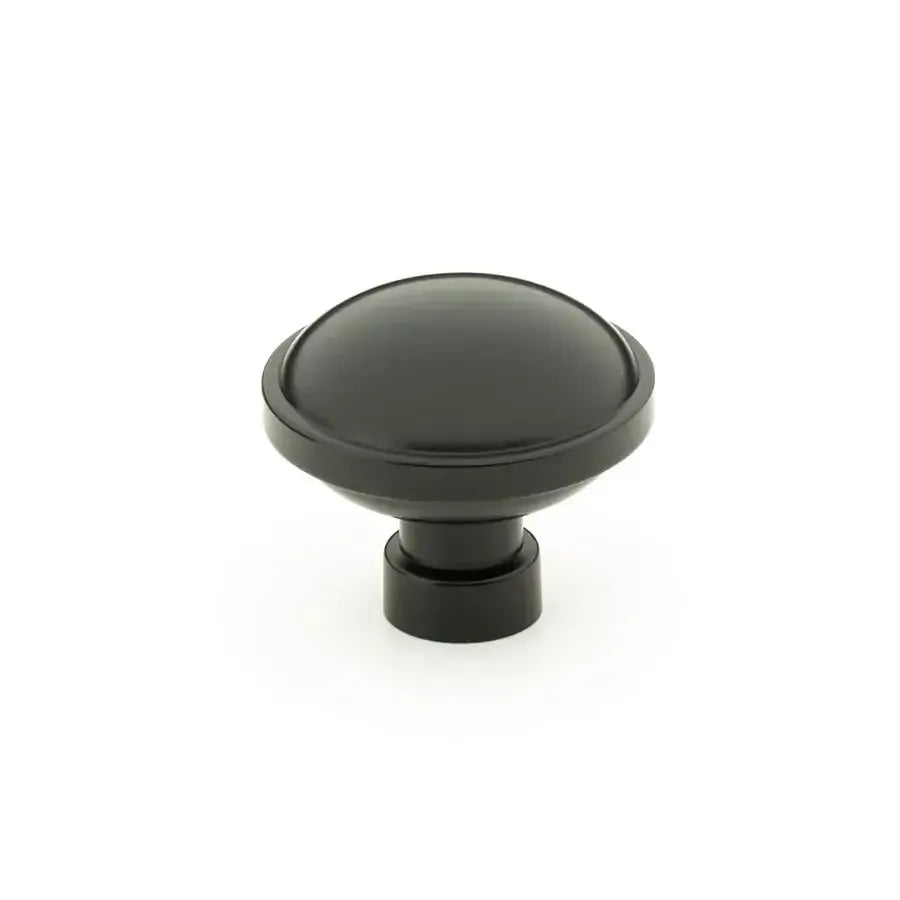 Emtek Perilla de Gabinete Brandt Industrial Moderna, 1-1/4" — Negro Mate