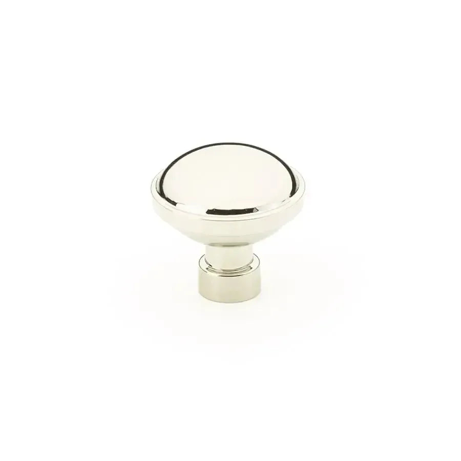 Emtek Perilla de Gabinete Brandt Industrial Moderna, 1-1/4" — Níquel Pulido