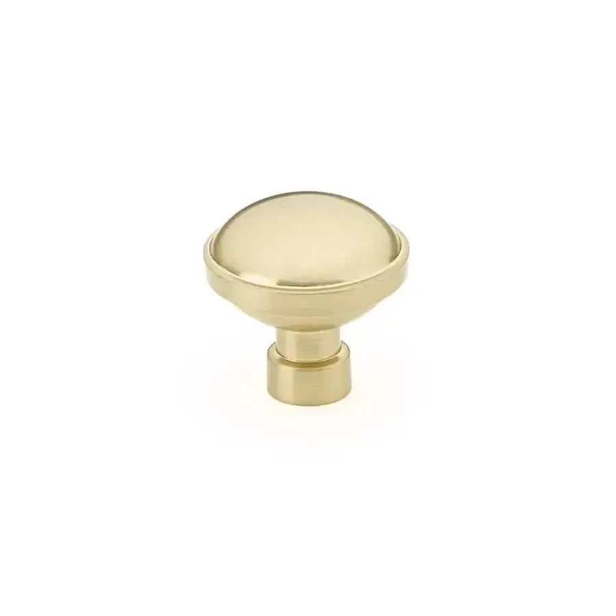 Emtek Perilla de Gabinete Brandt Industrial Moderna, 1-1/4" — Latón Satinado