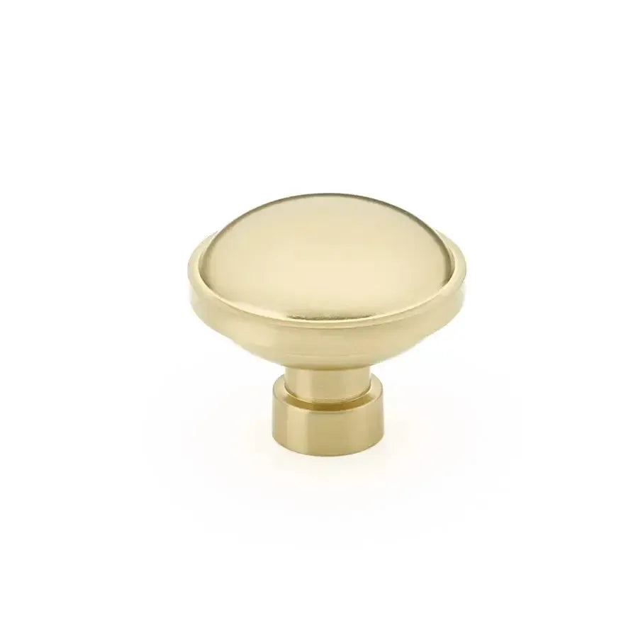 Emtek Perilla de Gabinete Brandt Industrial Moderna, 1-1/4" — Latón Satinado