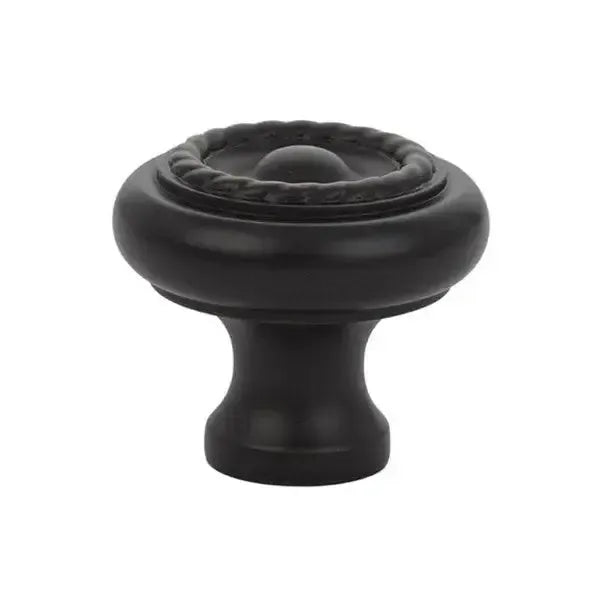 Emtek Perilla de Gabinete Rope — Bronce Aceitado