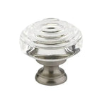 Emtek Perilla Deco de Vidrio — Peltre
