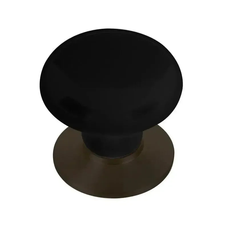 Emtek Perilla de Gabinete de Porcelana — Bronce Aceitado