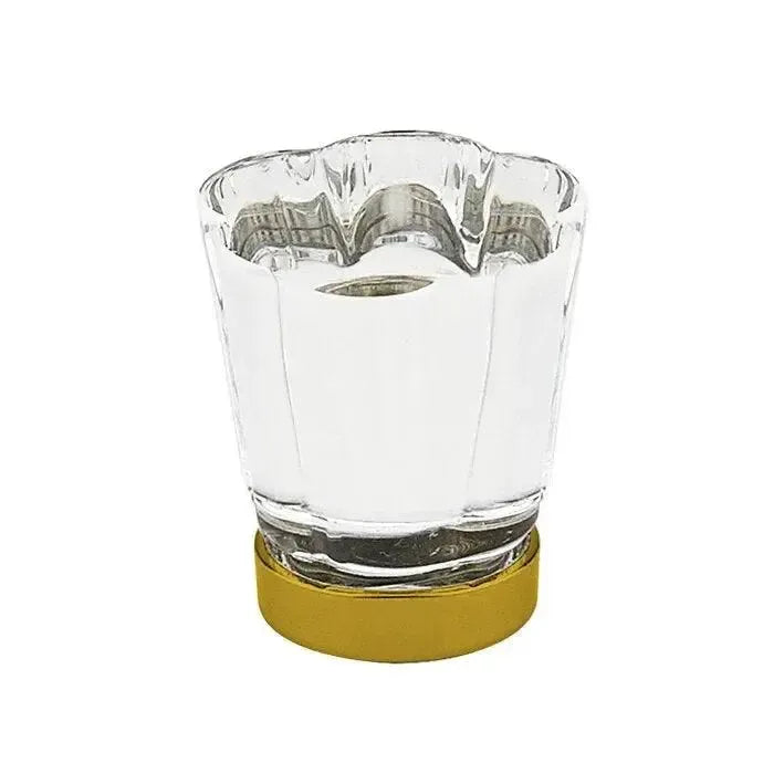 Emtek Perilla Forza de Vidrio, 1-1/4" — Latón Francés Antiguo