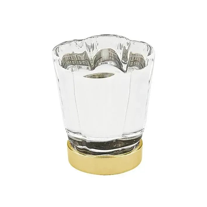 Emtek Perilla Forza de Vidrio, 1-1/4" — Latón Satinado