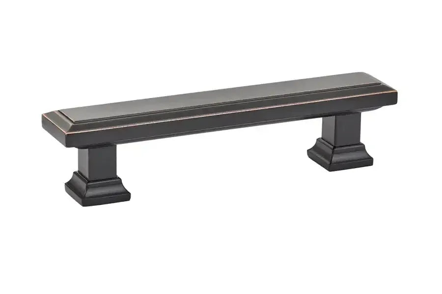 Emtek Jaladera Geometric Rectangular — Bronce Aceitado