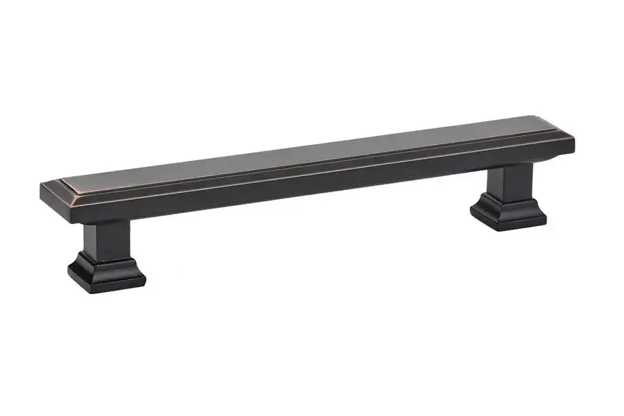 Emtek Jaladera Geometric Rectangular — Bronce Aceitado