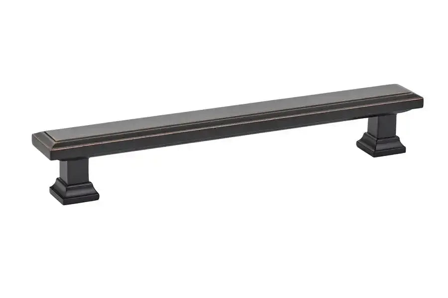Emtek Jaladera Geometric Rectangular — Bronce Aceitado