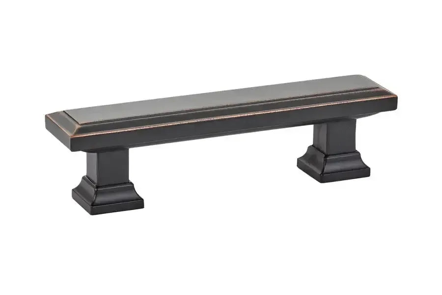 Emtek Jaladera Geometric Rectangular — Bronce Aceitado