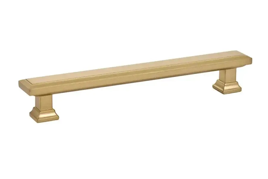 Emtek Jaladera Geometric Rectangular — Latón Satinado