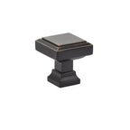 Emtek Perilla Geometric Cuadrada — Bronce Aceitado