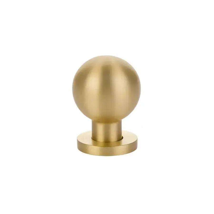 Emtek Perilla Globe — Latón Satinado