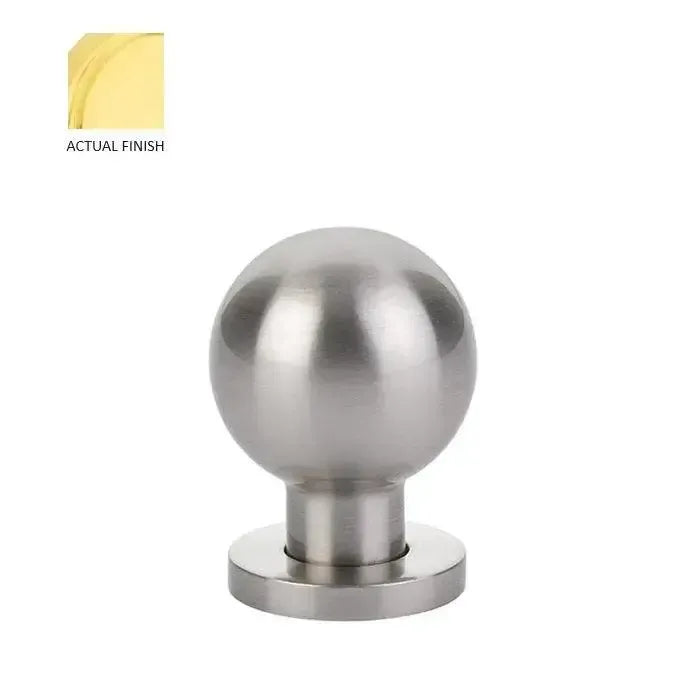 Emtek Perilla Globe — Latón sin Laca
