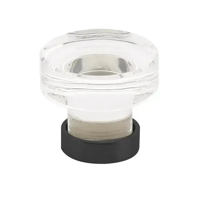 Emtek Perilla Grayson de Vidrio — Negro Mate