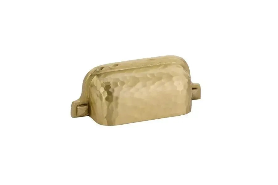 Emtek Jaladera Bin Martillada, 3" cc — Latón Satinado
