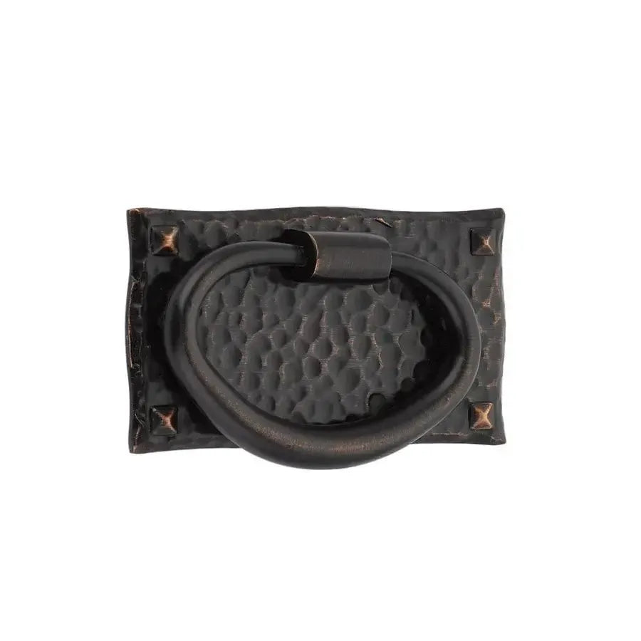 Emtek Jaladera Martillada Ovalada — Bronce Aceitado