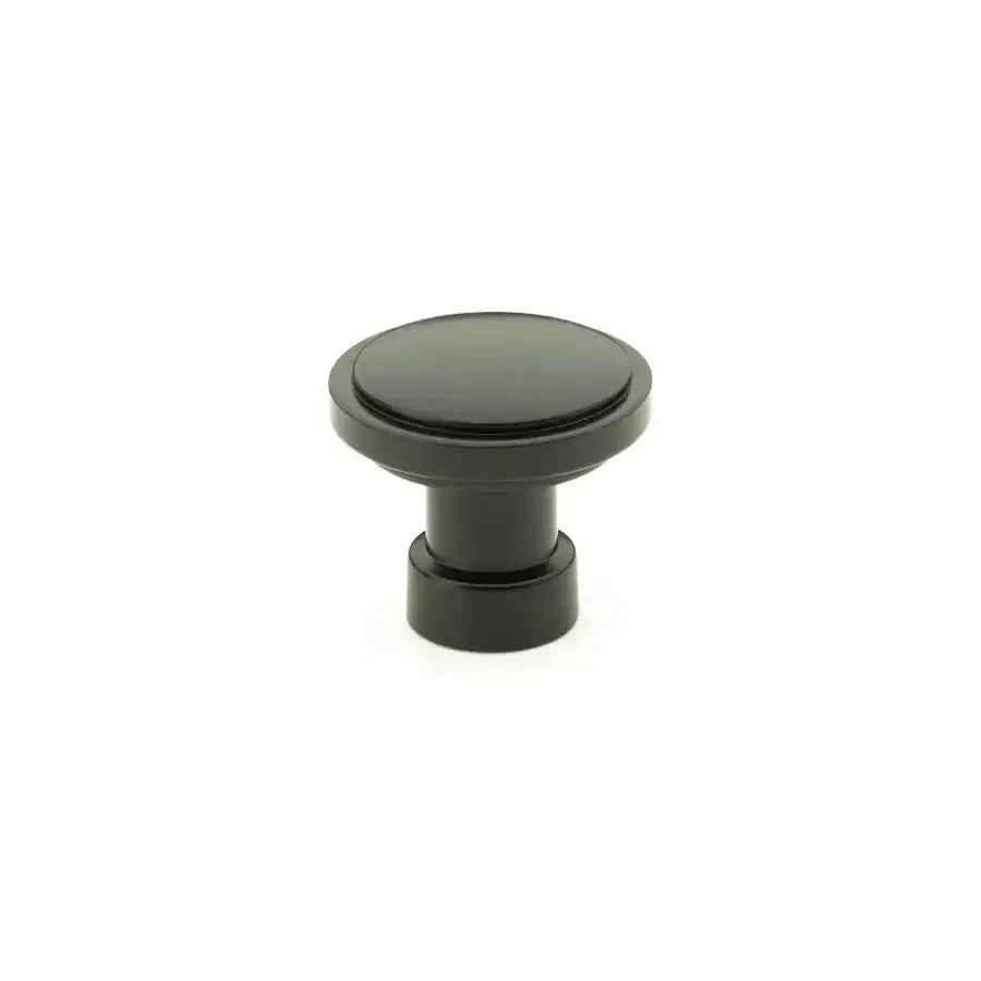 Emtek Perilla de Vestidor Haydon Industrial Moderna, 1-3/4" — Negro Mate