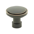 Emtek Perilla de Gabinete Haydon Industrial Moderna, 1-1/4" — Bronce Aceitado