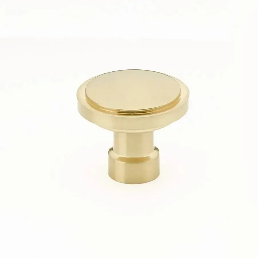 Emtek Perilla de Gabinete Haydon Industrial Moderna, 1-1/4" — Latón Satinado