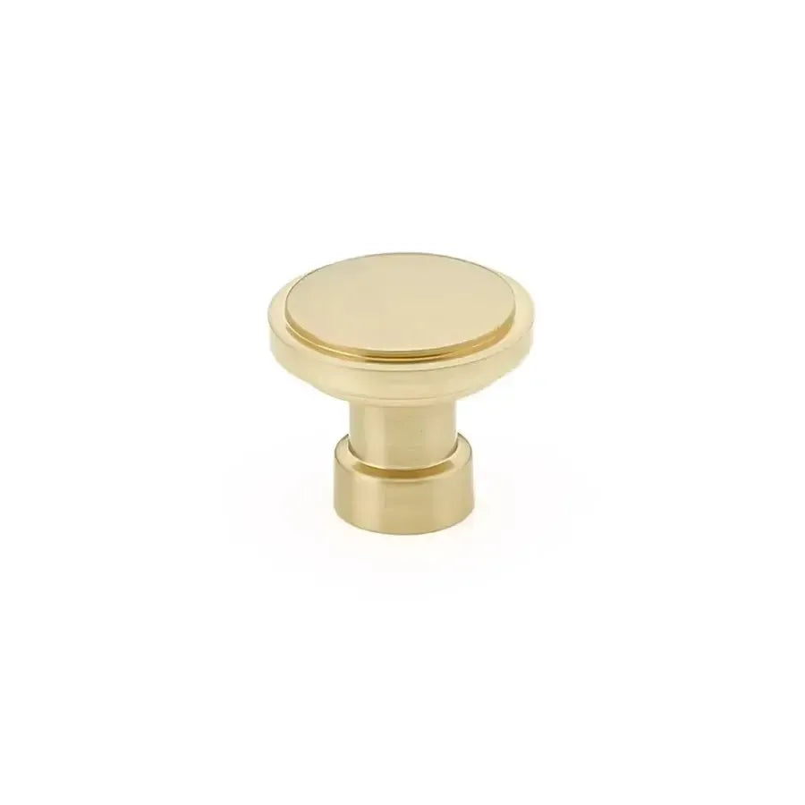 Emtek Perilla de Gabinete Haydon Industrial Moderna, 1-1/4" — Latón Satinado